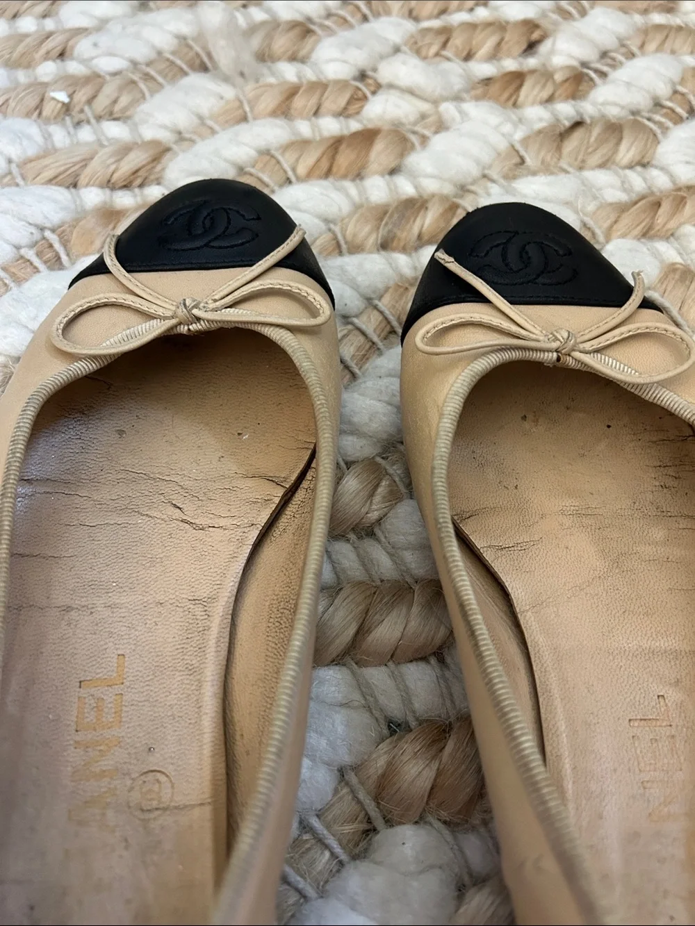 Chanel Ballet Flats Sz 36.5 - Picture 5 of 5